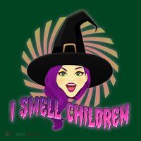 Funny Halloween Witch I Smell Children Visor thumb 3