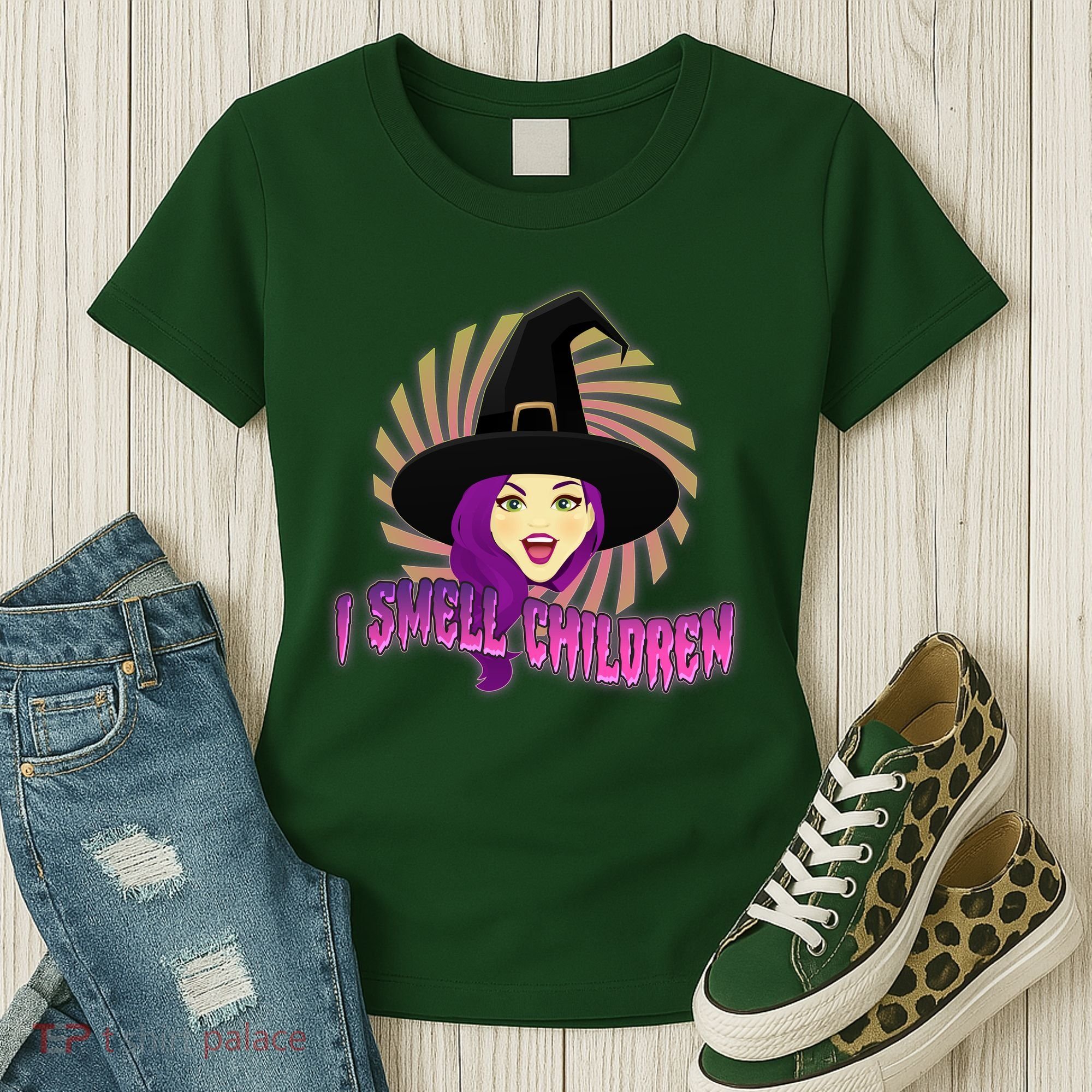 Funny Halloween Witch I Smell Children Women's T-Shirt