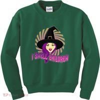 Funny Halloween Witch I Smell Children Kids Sweatshirt thumb 0