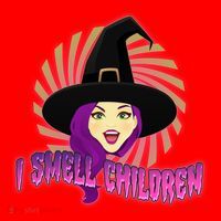 Funny Halloween Witch I Smell Children Santa Hat thumb 1
