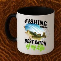 Fishing Husband Wife Marriage Coffee Mug thumb 2