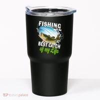 Fishing Husband Wife Marriage Tumbler thumb 0