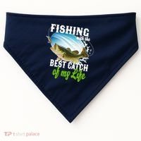 Fishing Husband Wife Marriage USA-Made Doggie Bandana thumb 0