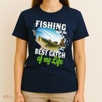 Fishing Husband Wife Marriage T-Shirt thumb 4