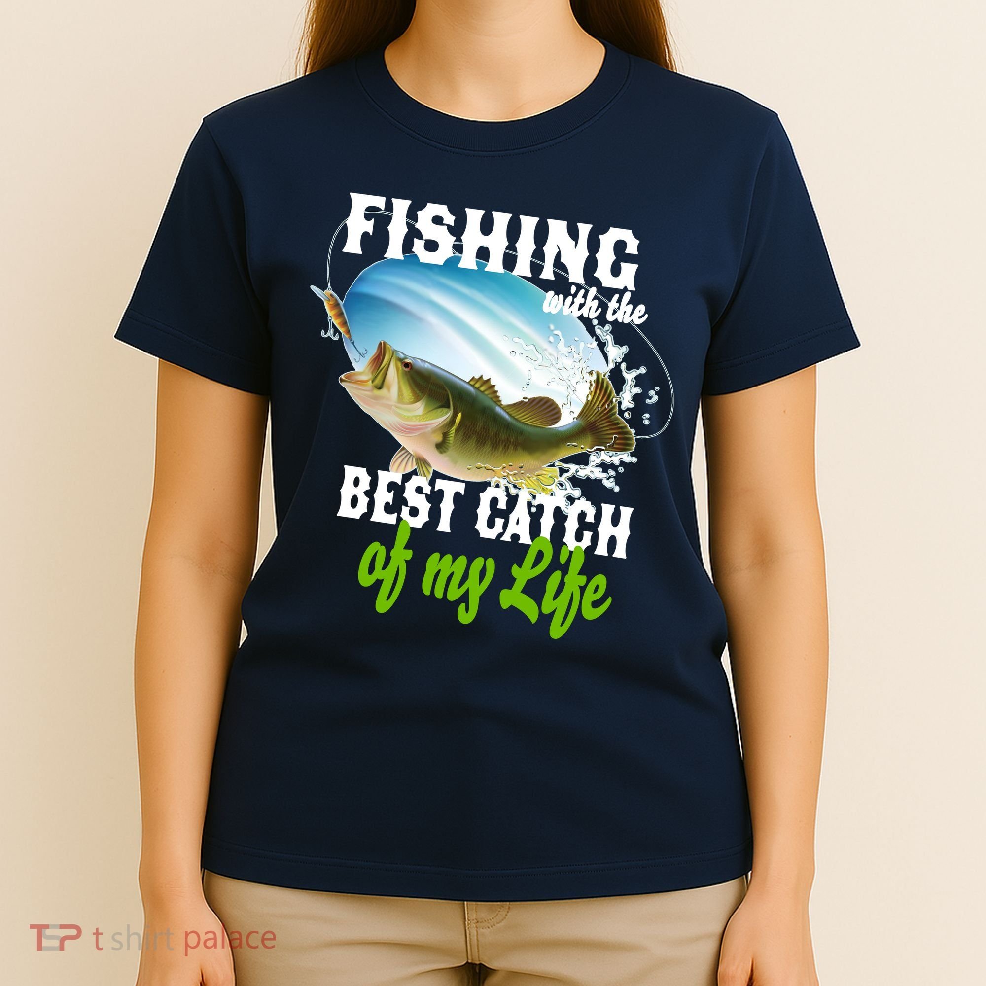 Fishing Husband Wife Marriage T-Shirt