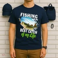 Fishing Husband Wife Marriage T-Shirt thumb 6