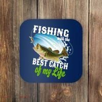 Fishing Husband Wife Marriage Coaster thumb 0
