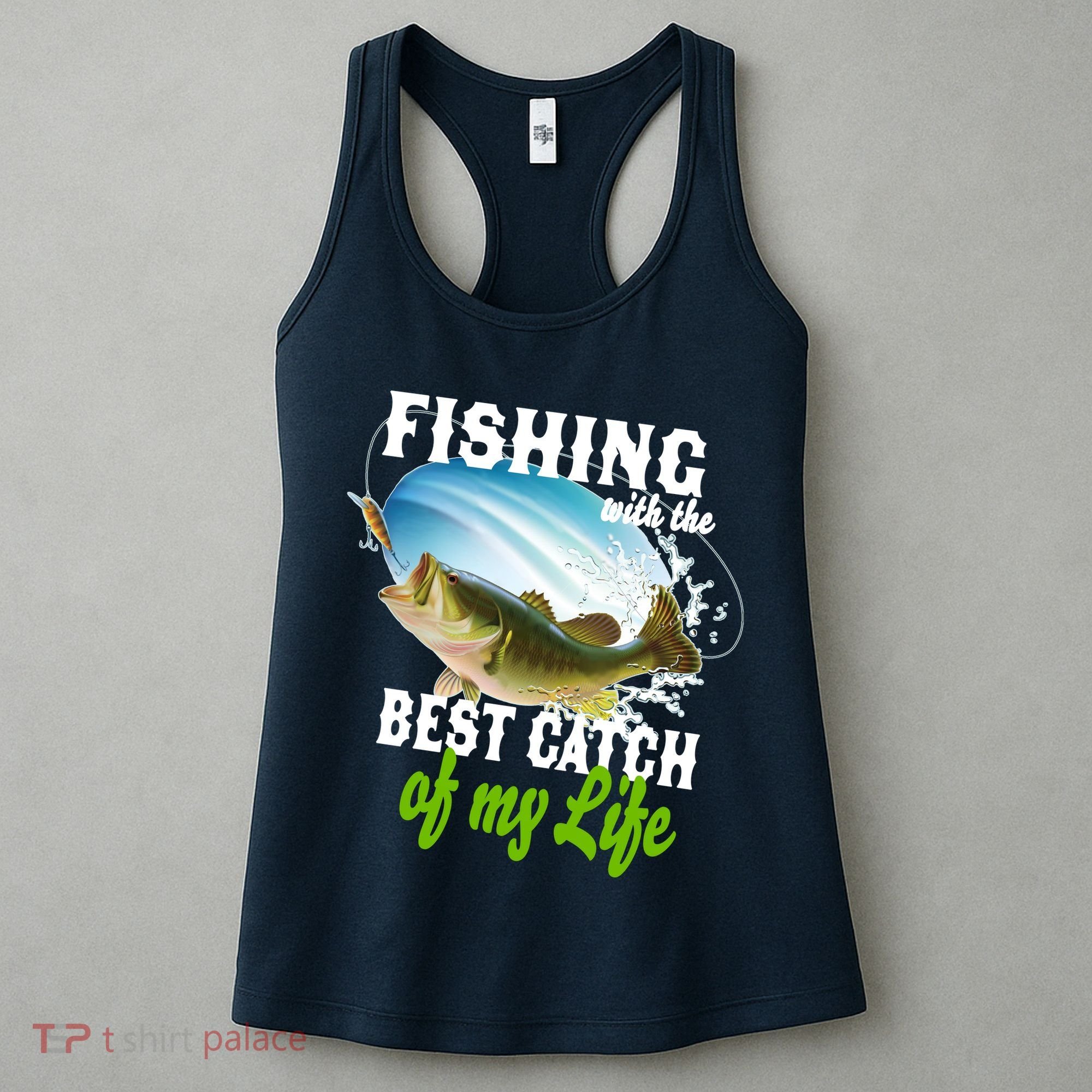 Fishing Husband Wife Marriage Women's Tank Top