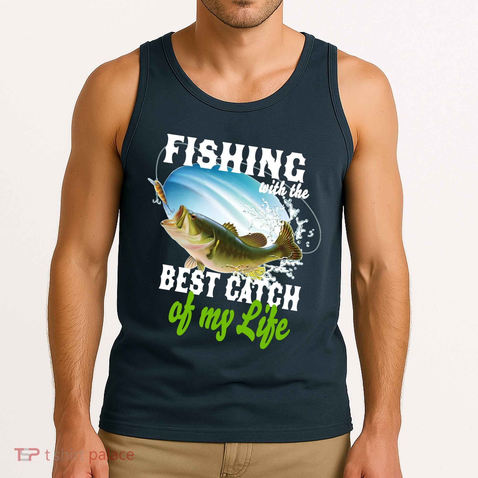 Fishing Husband Wife Marriage Tank Top