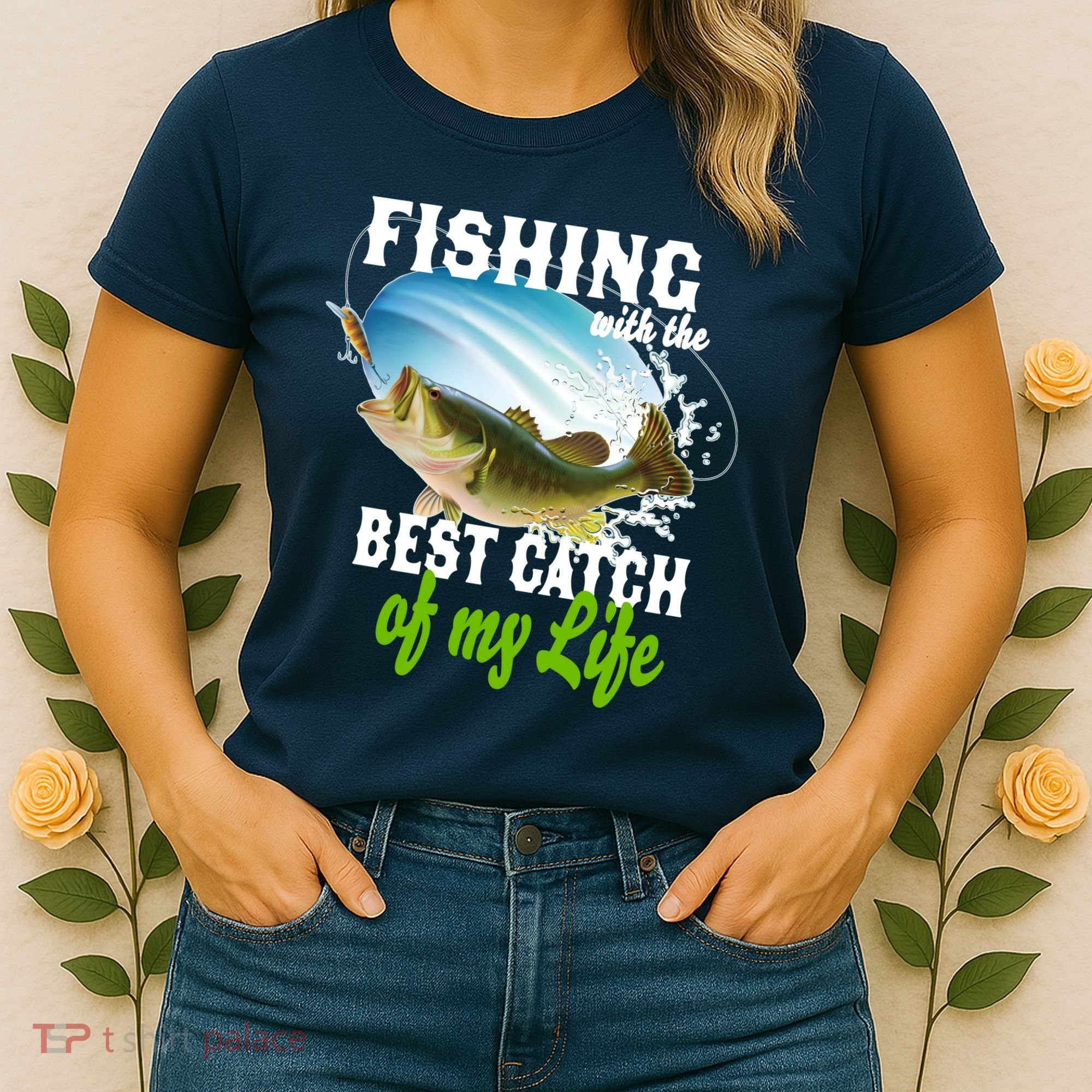 Fishing Husband Wife Marriage Women's T-Shirt