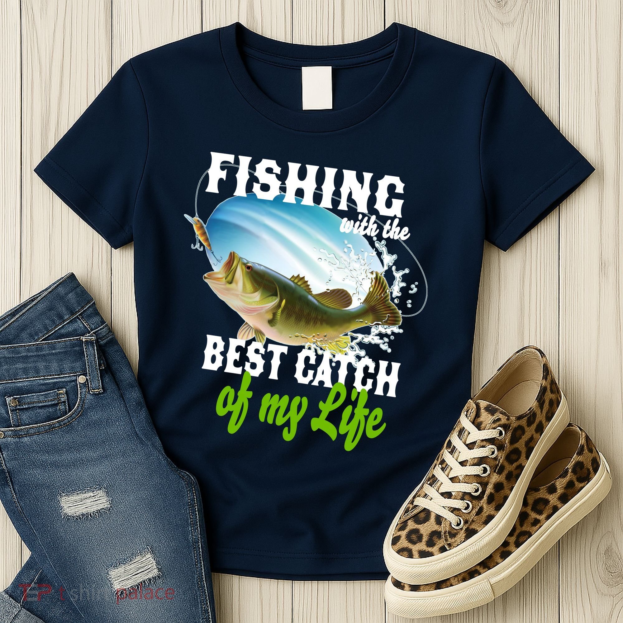 Fishing Husband Wife Marriage Women's T-Shirt