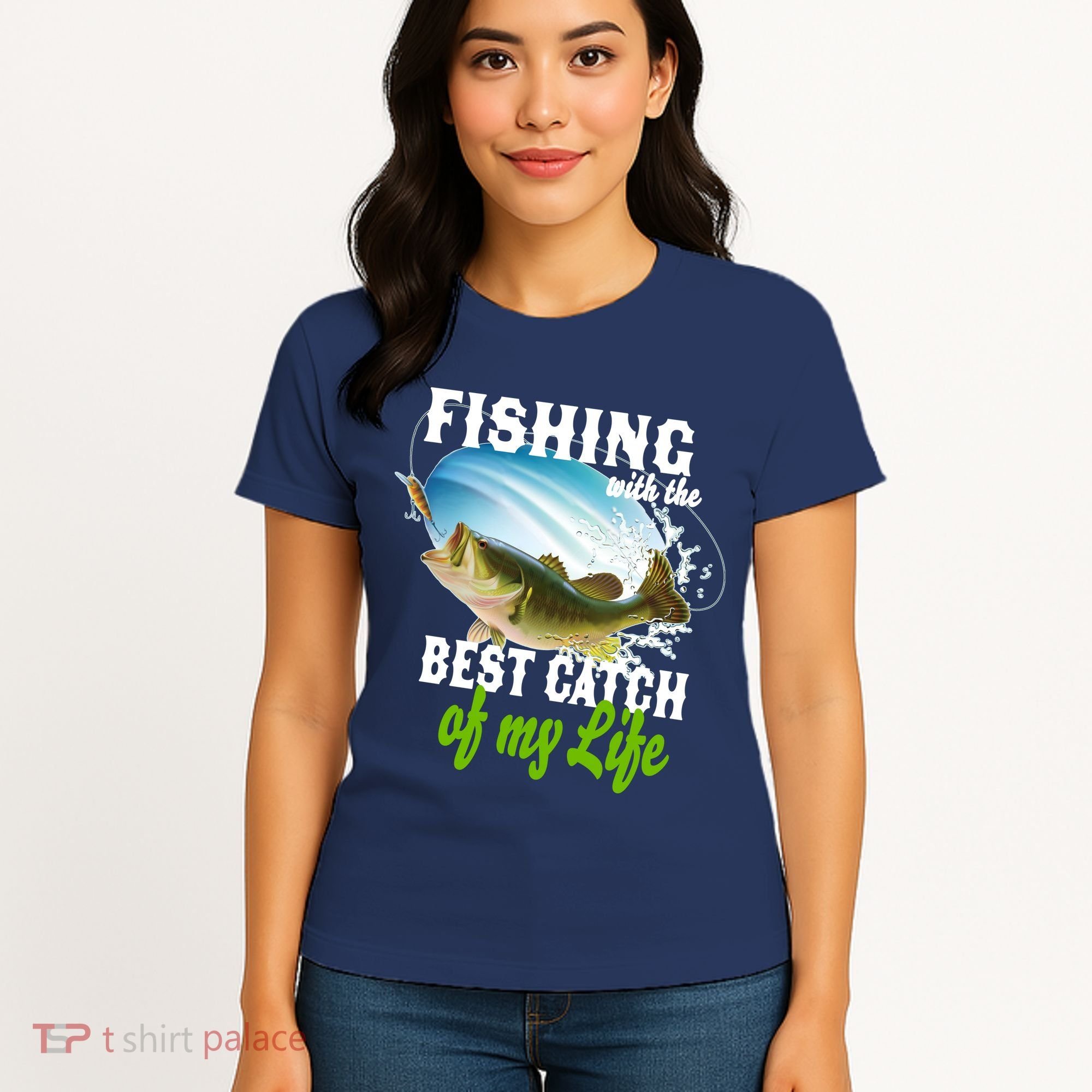 Fishing Husband Wife Marriage Women's T-Shirt