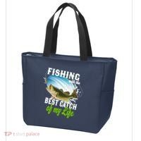 Fishing Husband Wife Marriage Tote Bag thumb 3