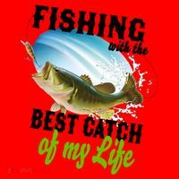 Fishing Husband Wife Marriage Santa Hat thumb 1