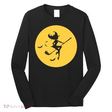 Funny Halloween Witch Golf Stick Golfer Golfing Premium Long Sleeve Shirt