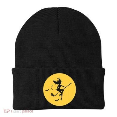 Funny Halloween Witch Golf Stick Golfer Golfing Premium Beanie