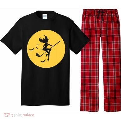 Funny Halloween Witch Golf Stick Golfer Golfing Premium Pajama Set