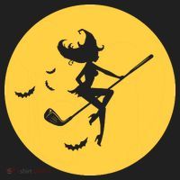 Funny Halloween Witch Golf Stick Golfer Golfing Premium Tumbler thumb 3