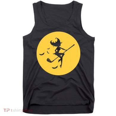 Funny Halloween Witch Golf Stick Golfer Golfing Premium Tank Top