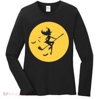 Funny Halloween Witch Golf Stick Golfer Golfing Premium Women's Long Sleeve Shirt thumb 0