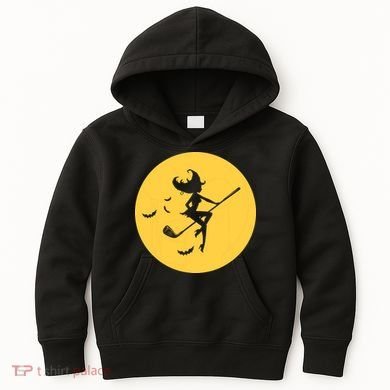 Funny Halloween Witch Golf Stick Golfer Golfing Premium Kids Hoodie