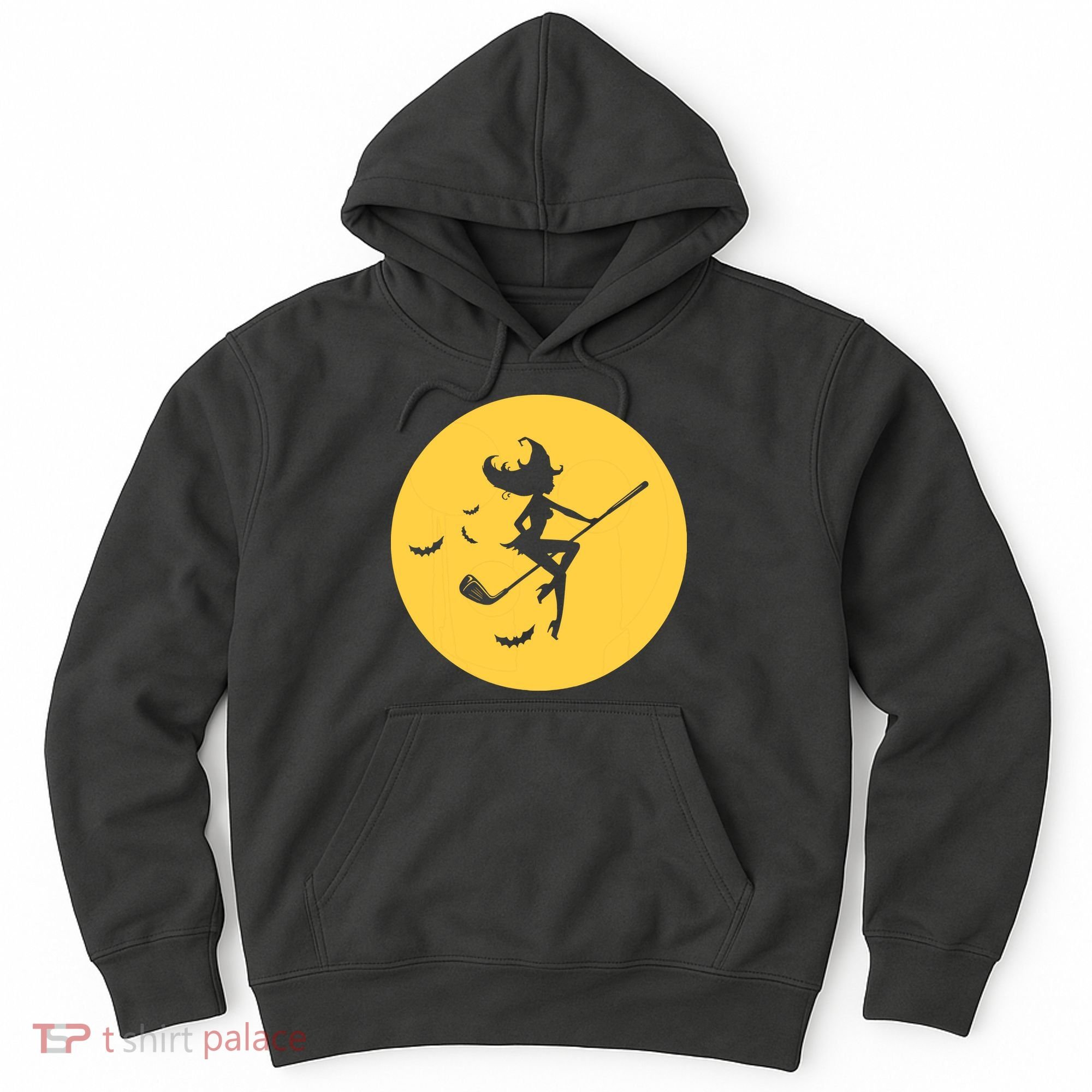 Funny Halloween Witch Golf Stick Golfer Golfing Premium Hoodie