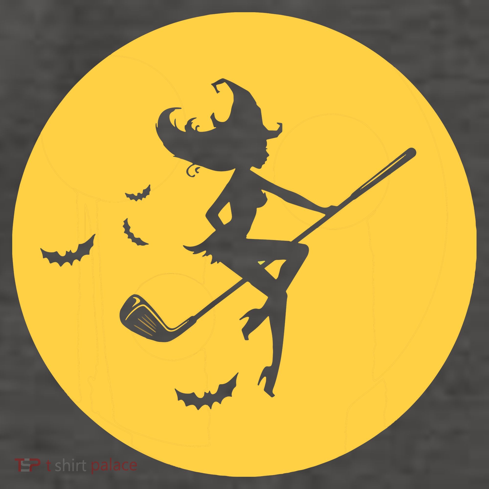 Funny Halloween Witch Golf Stick Golfer Golfing Premium Hoodie
