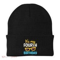 Funny Im 4 Years Old Birthday Its My 4th Birthday Beanie thumb 0