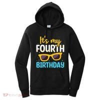 Funny Im 4 Years Old Birthday Its My 4th Birthday Women's Hoodie thumb 0