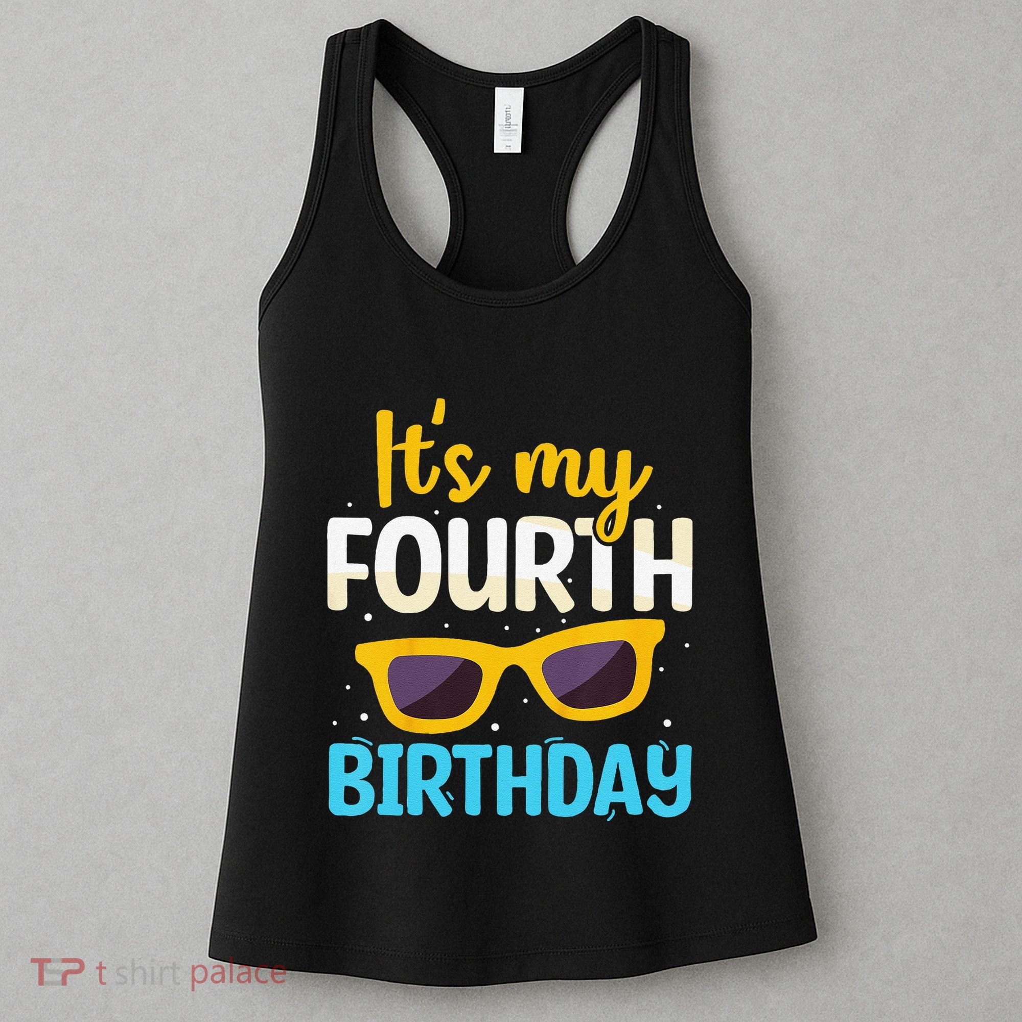 Funny Im 4 Years Old Birthday Its My 4th Birthday Women's Tank Top