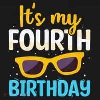 Funny Im 4 Years Old Birthday Its My 4th Birthday Baby Bodysuit thumb 2