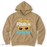 Funny Im 4 Years Old Birthday Its My 4th Birthday Hoodie thumb 0