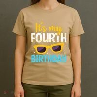 Funny Im 4 Years Old Birthday Its My 4th Birthday T-Shirt thumb 4