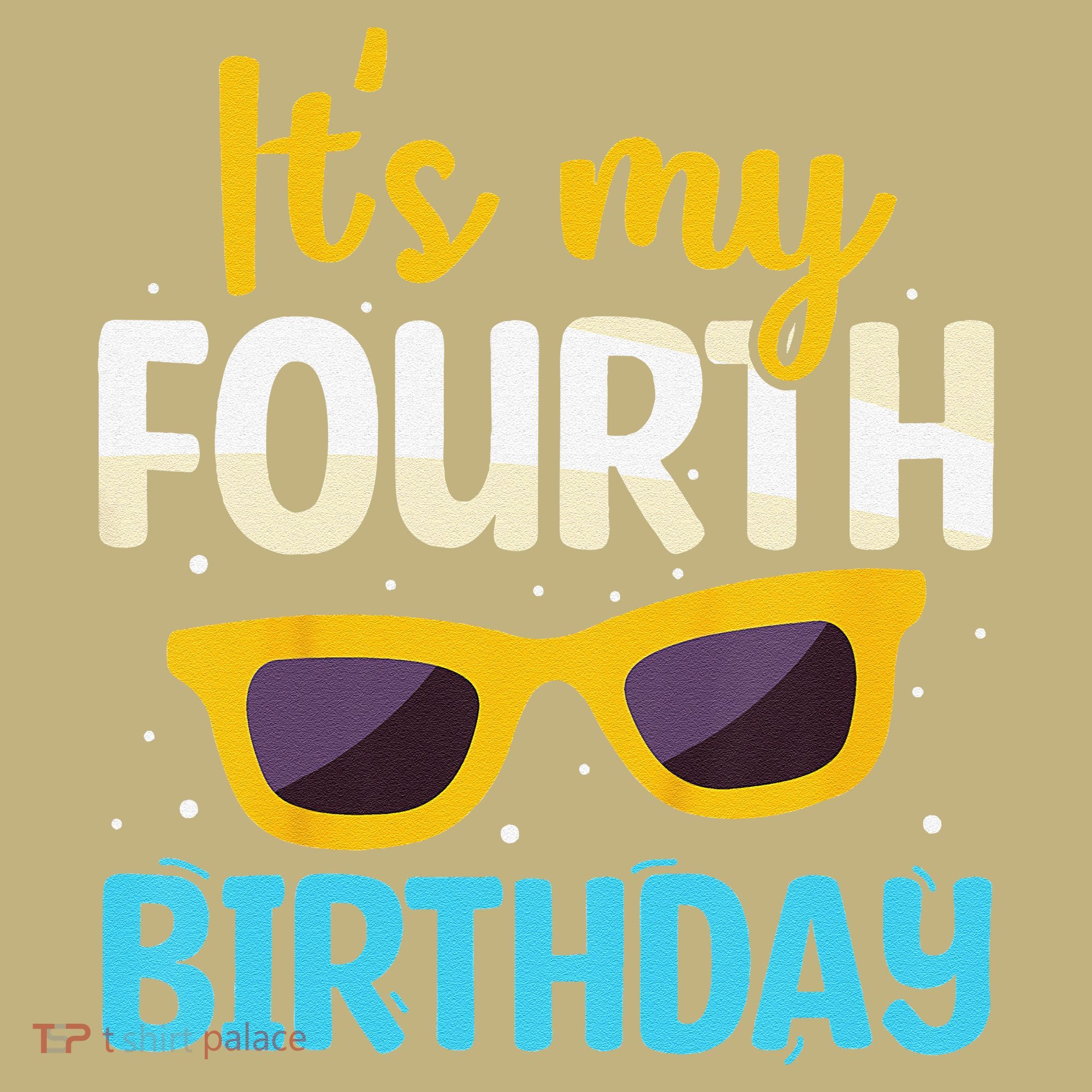 Funny Im 4 Years Old Birthday Its My 4th Birthday T-Shirt