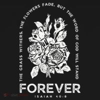 Forever Isaiah 40:8 Kids Long Sleeve Shirt thumb 2