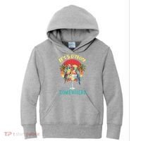 Funny It's 5 O’clock Somewhere Parrot Drinking Kids Hoodie thumb 0