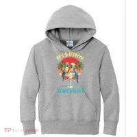 Funny It's 5 O’clock Somewhere Parrot Drinking Kids Hoodie thumb 0