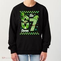 Funny Irish 67 Six Seven 6-7 Meme Happy St Patrick's Day Women's Sweatshirt thumb 0