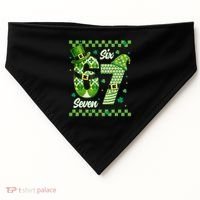 Funny Irish 67 Six Seven 6-7 Meme Happy St Patrick's Day USA-Made Doggie Bandana thumb 0