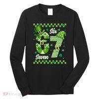 Funny Irish 67 Six Seven 6-7 Meme Happy St Patrick's Day Long Sleeve Shirt thumb 0