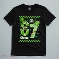 Funny Irish 67 Six Seven 6-7 Meme Happy St Patrick's Day T-Shirt thumb 5