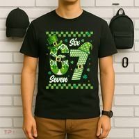 Funny Irish 67 Six Seven 6-7 Meme Happy St Patrick's Day T-Shirt thumb 6