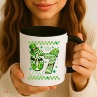 Funny Irish 67 Six Seven 6-7 Meme Happy St Patrick's Day Coffee Mug thumb 3