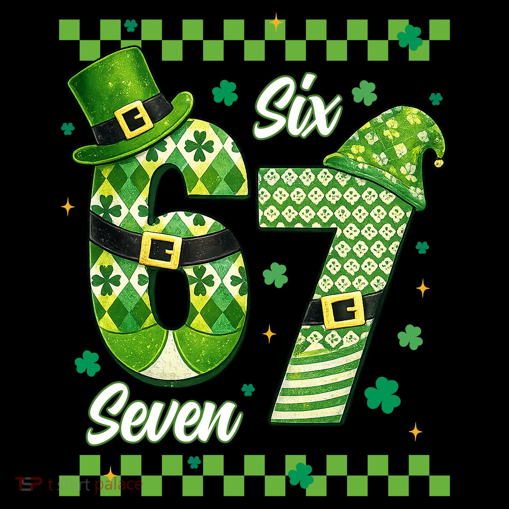 Funny Irish 67 Six Seven 6-7 Meme Happy St Patrick's Day Coffee Mug