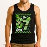 Funny Irish 67 Six Seven 6-7 Meme Happy St Patrick's Day Tank Top thumb 3