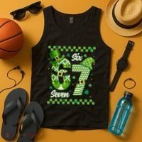 Funny Irish 67 Six Seven 6-7 Meme Happy St Patrick's Day Tank Top thumb 4