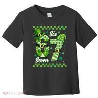 Funny Irish 67 Six Seven 6-7 Meme Happy St Patrick's Day Toddler T-Shirt thumb 0