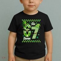 Funny Irish 67 Six Seven 6-7 Meme Happy St Patrick's Day Toddler T-Shirt thumb 2