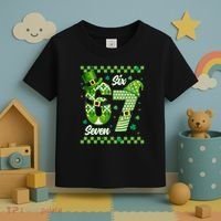 Funny Irish 67 Six Seven 6-7 Meme Happy St Patrick's Day Toddler T-Shirt thumb 3
