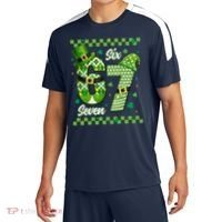 Funny Irish 67 Six Seven 6-7 Meme Happy St Patrick's Day Sport-Tek Competitor United Soccer Jersey thumb 0